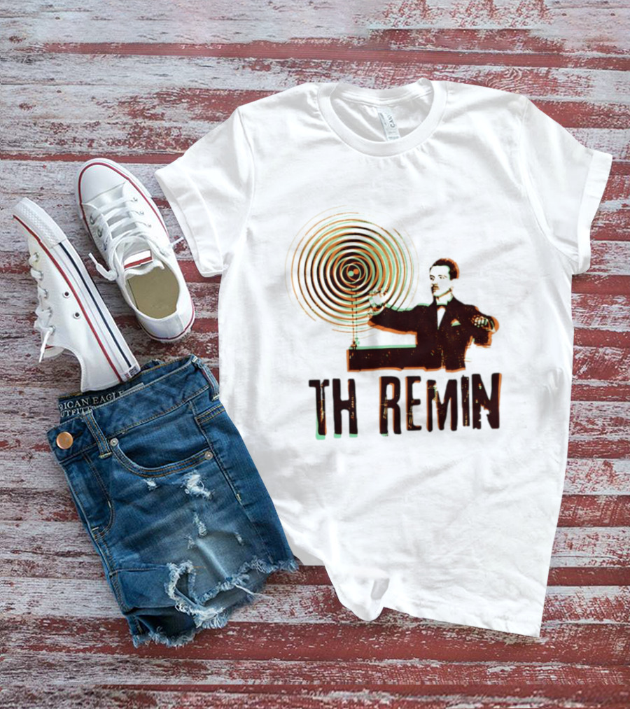 Theremin Electronic Music Leon Theremin Playing Instrument T-Shirt