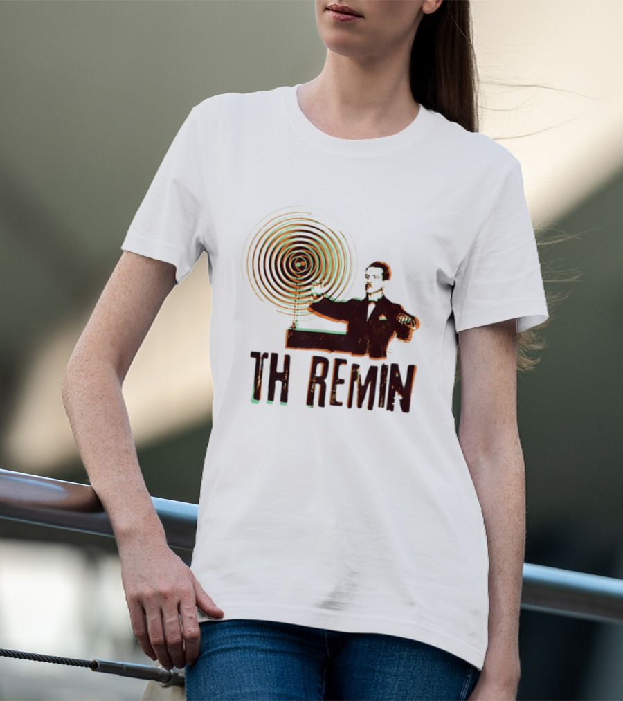 Theremin Electronic Music Leon Theremin Playing Instrument T-Shirt