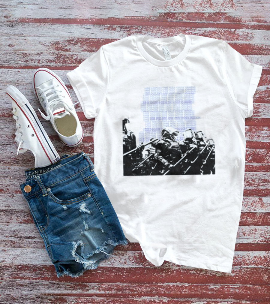 The Police Are Not Your Friend Protest Activism Text Riot Police Formation T-Shirt