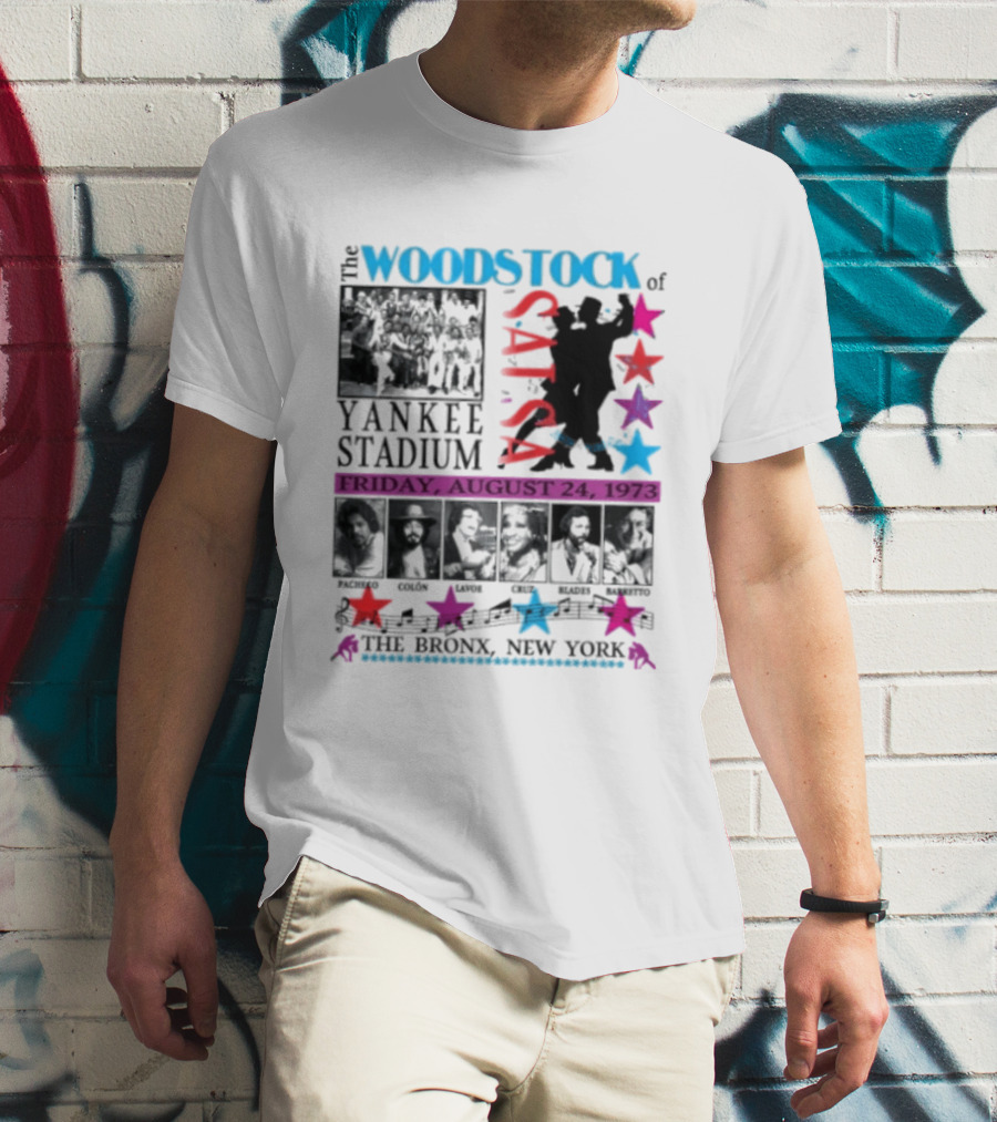 Woodstock Of Salsa Yankee Stadium August 24 1973 Pacheco Colón Lavoe Cruz Blades Barretto Bronx New York T-Shirt