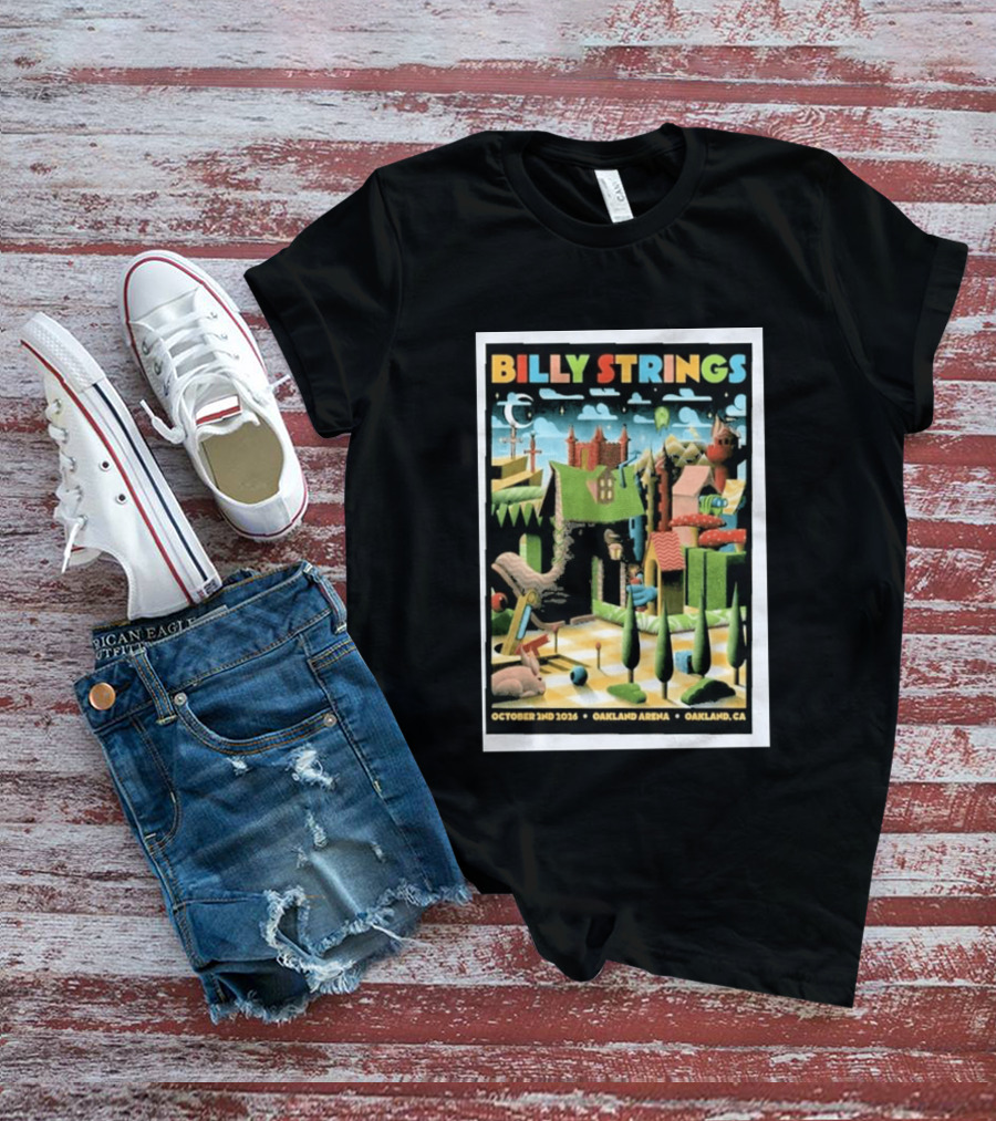 Billy Strings Oakland Arena October 2 2026 Surreal Landscape T-Shirt