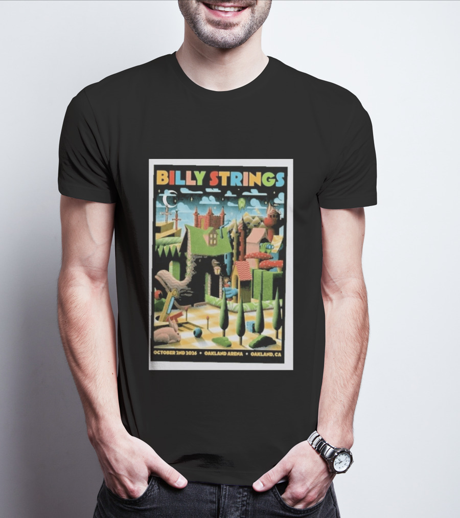 Billy Strings Oakland Arena October 2 2026 Surreal Landscape T-Shirt