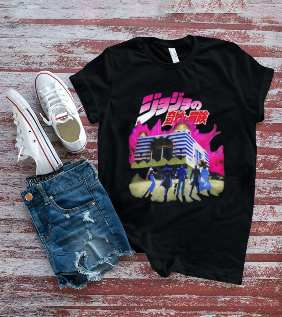 JoJo's Bizarre Adventure Stardust Crusaders Dio's Mansion Kanji T-Shirt