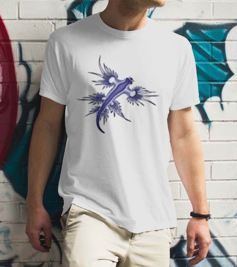 Blue Dragon Sea Slug Glaucus Atlanticus Nature Beauty T-Shirt