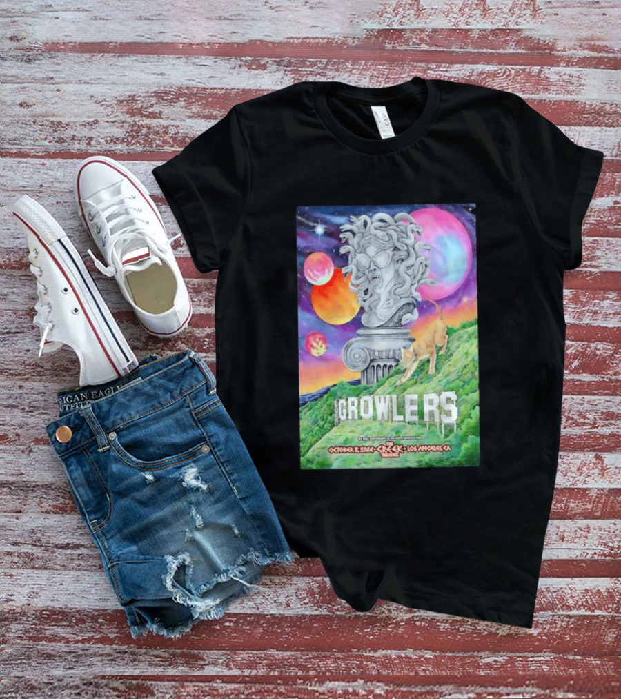 Los Growlers Final Performance Greek Theatre Los Angeles October 3 2024 Statue And Lion T-Shirt