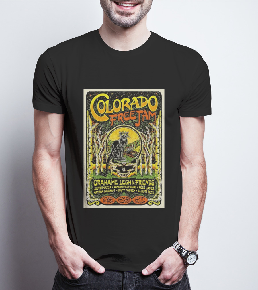 Colorado Free Jam Grahame Lesh & Friends October 3 2026 Levitt Pavilion Denver CO T-Shirt
