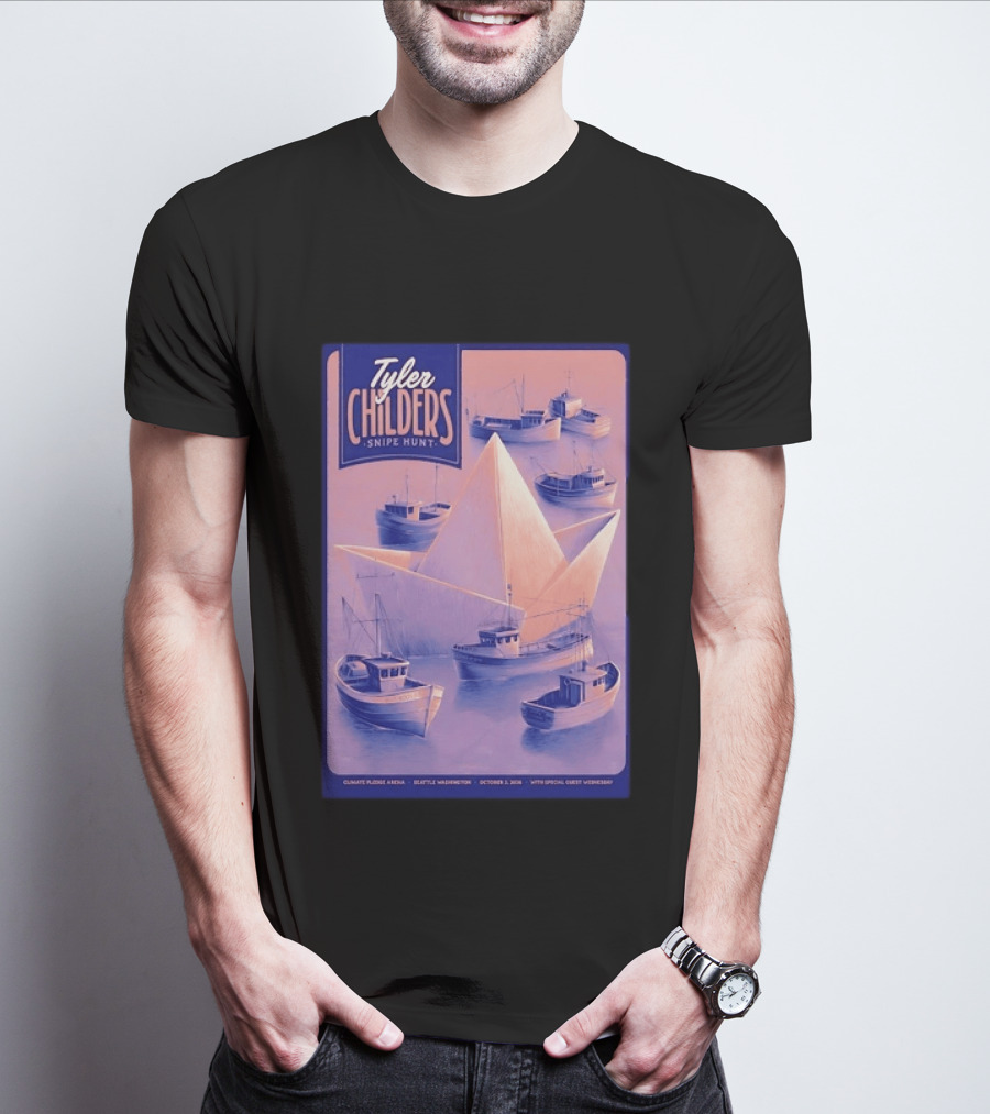 Tyler Childers Snipe Hunt Climate Pledge Arena Seattle Washington October 3 2026 With Special Guest Vermescal T-Shirt