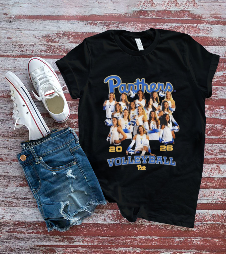 Panthers Pitt Volleyball 2026 Women's Team T-Shirt