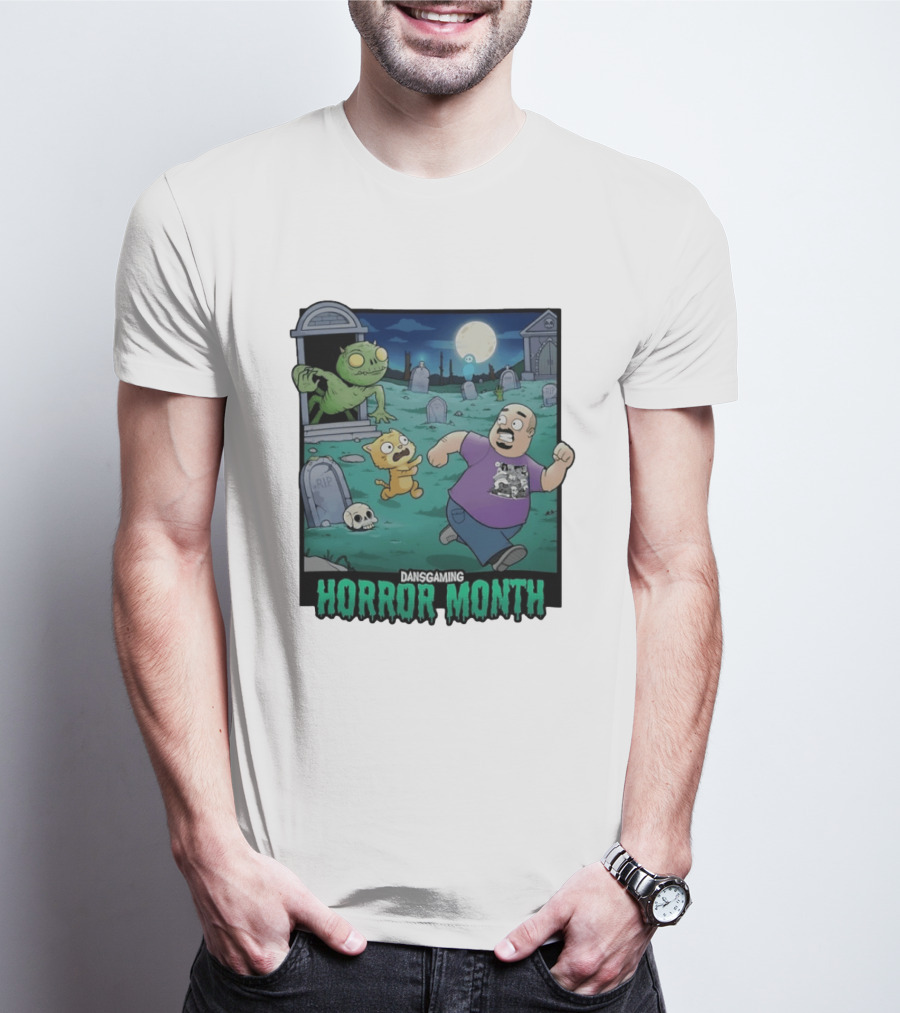DansGaming Horror Month Twitch Streamer Graveyard Adventure T-Shirt