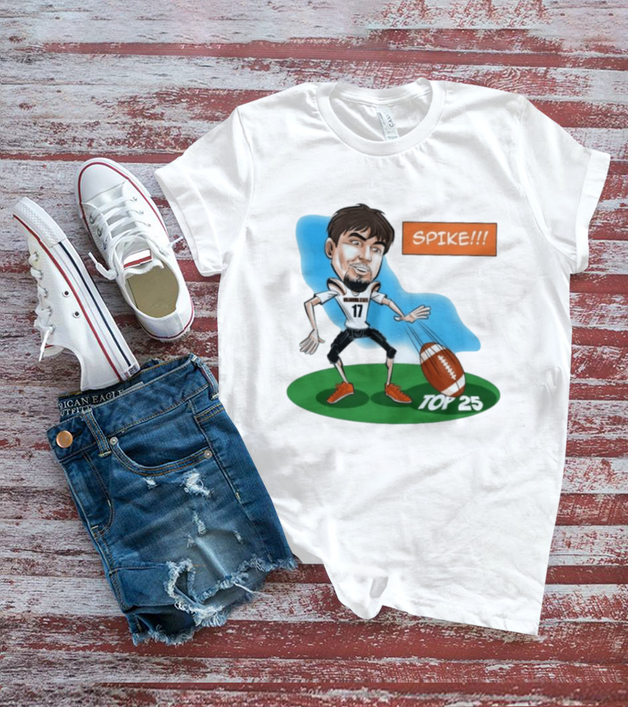Spike Top 25 Drew Mestemaker Oklahoma State Cowboys Pokes T-Shirt