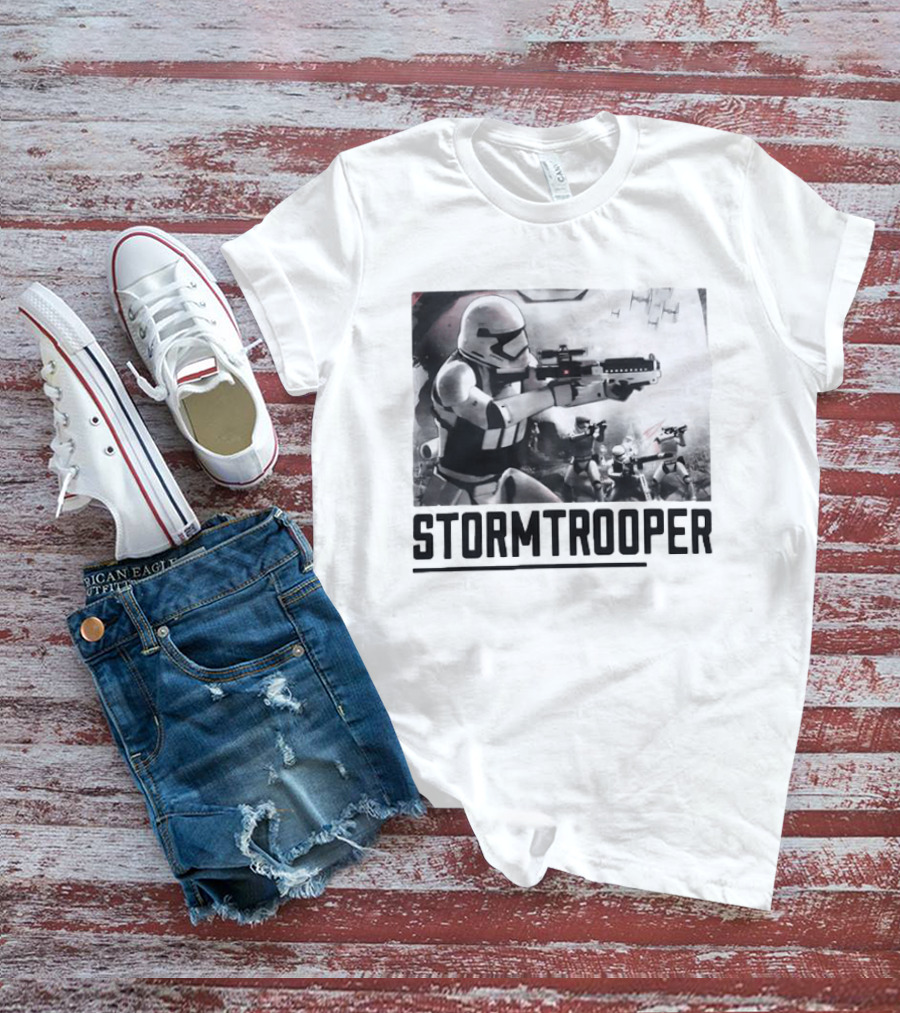 First Order Stormtrooper Star Wars Empire Battle Scene T-Shirt