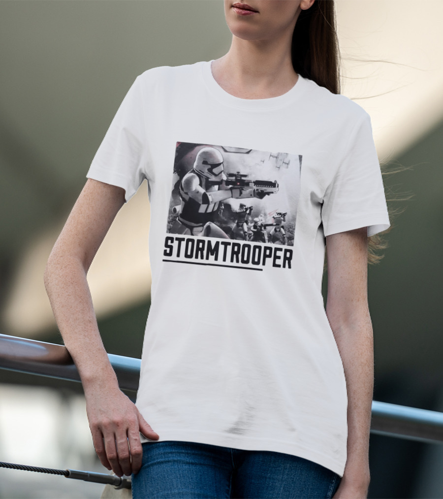 First Order Stormtrooper Star Wars Empire Battle Scene T-Shirt