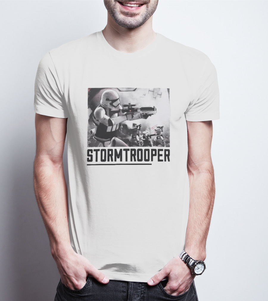First Order Stormtrooper Star Wars Empire Battle Scene T-Shirt