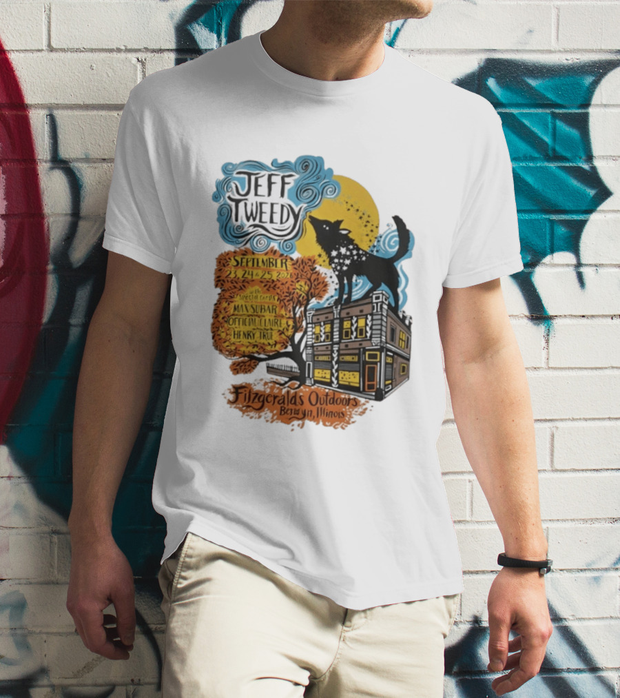 Jeff Tweedy September 24 25 2026 With Mavis Staples FitzGeralds Outdoors Berwyn Illinois T-Shirt