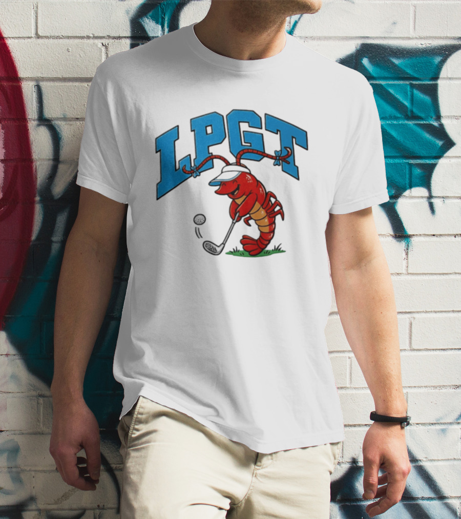 Lobster Playing Golf LPGT Fun T-Shirt