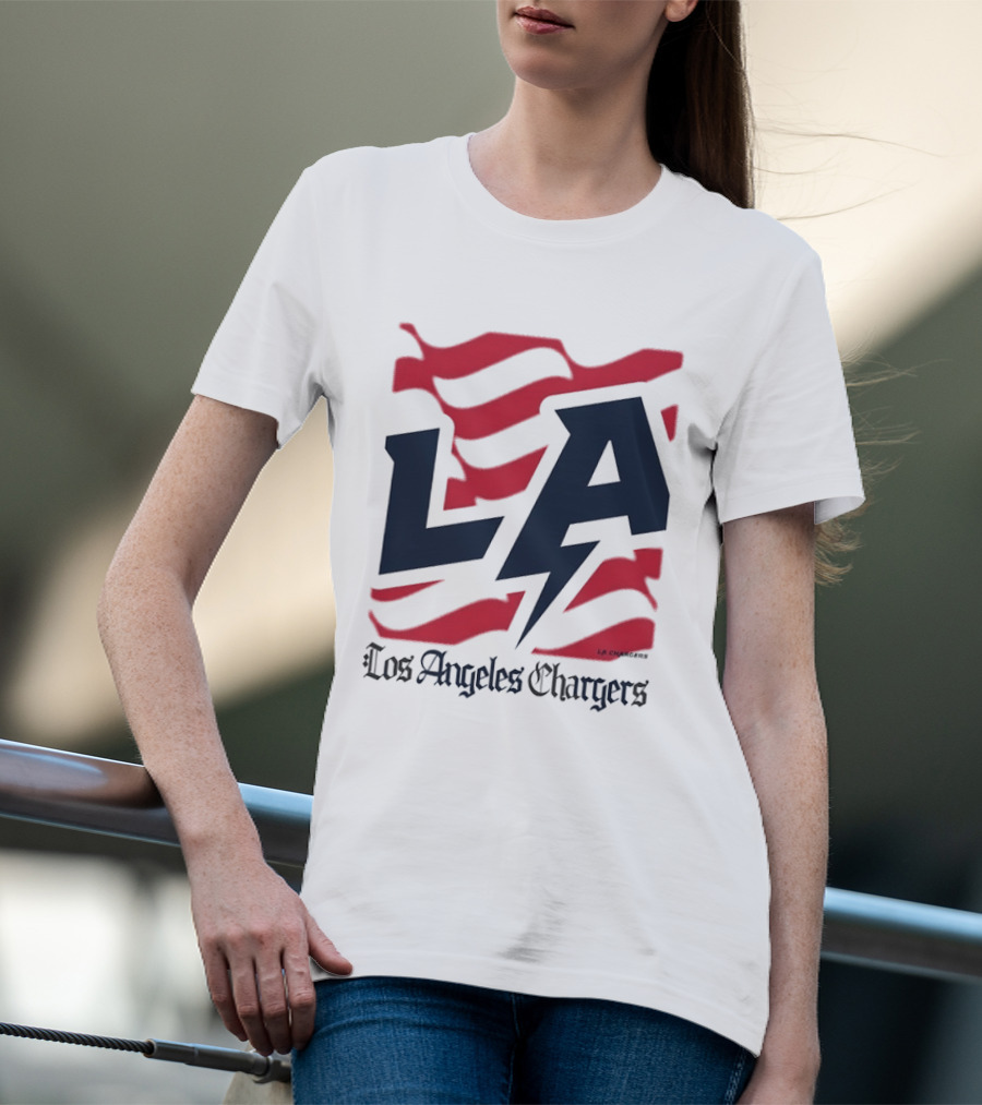 Los Angeles Chargers LA Football Bold Team Spirit T-Shirt