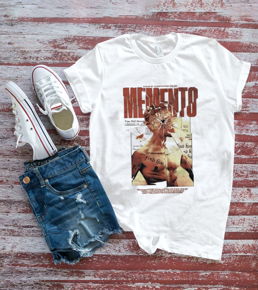 Memento Christopher Nolan Guy Pearce Crime Thriller T-Shirt