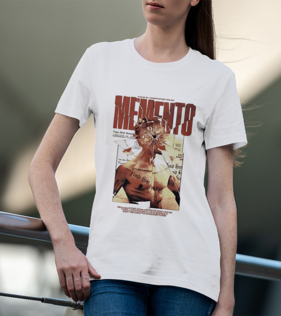 Memento Christopher Nolan Guy Pearce Crime Thriller T-Shirt