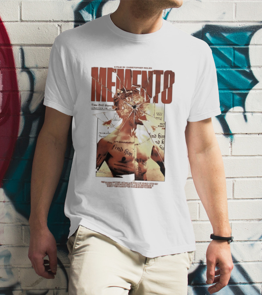 Memento Christopher Nolan Guy Pearce Crime Thriller T-Shirt