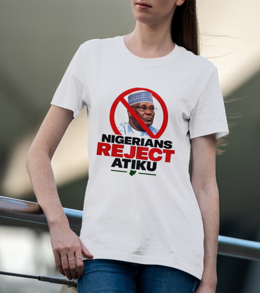 Nigerians Reject Atiku Political Protest Red Circle Image T-Shirt