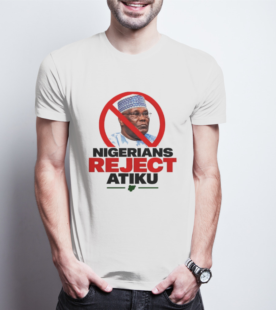 Nigerians Reject Atiku Political Protest Red Circle Image T-Shirt