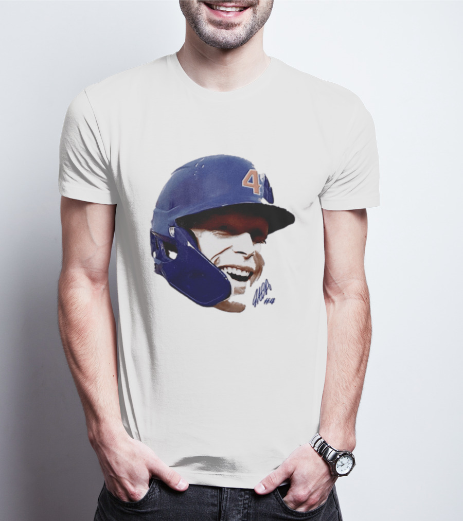 Pete Crow Armstrong Chicago Cubs Big Head Number 40 Baseball T-Shirt