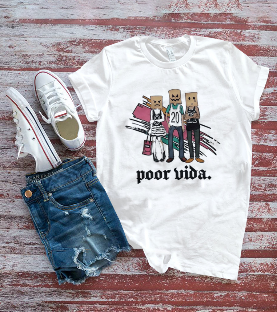 Poor Vida Paper Bag Heads 9 20 21 T-Shirt