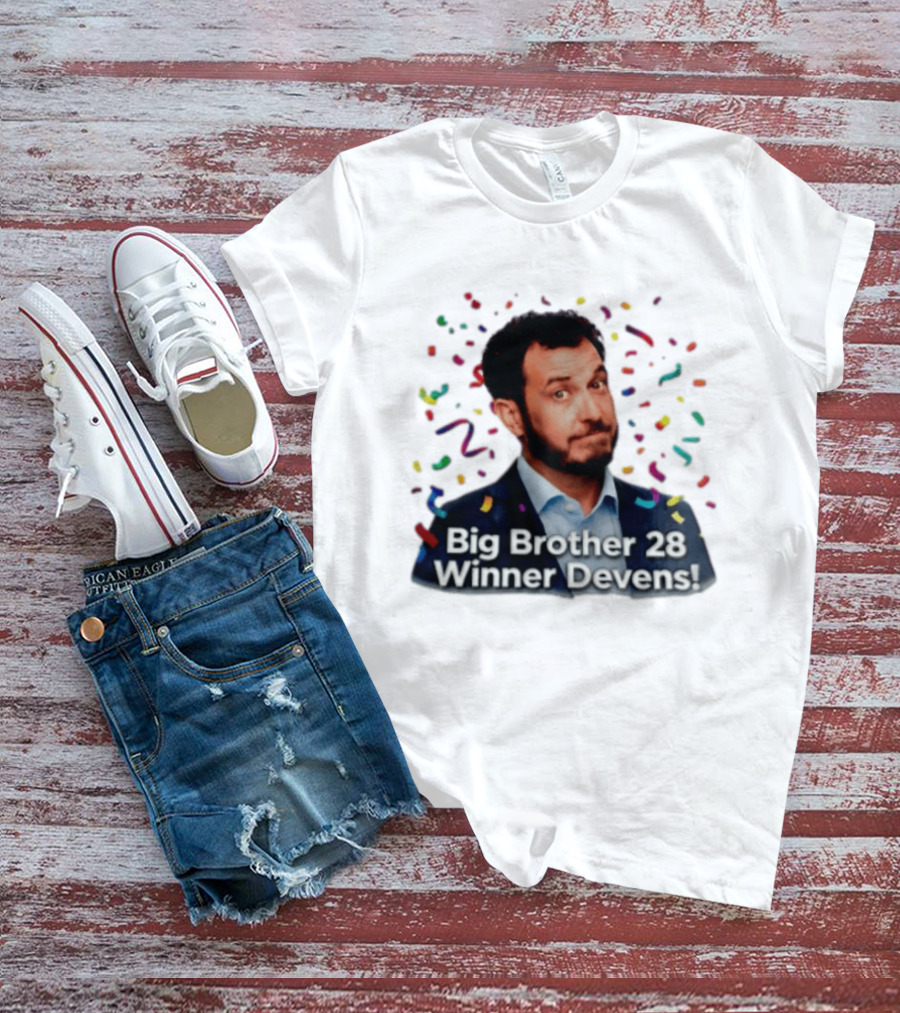 Big Brother 28 Winner Devens Celebration Confetti T-Shirt