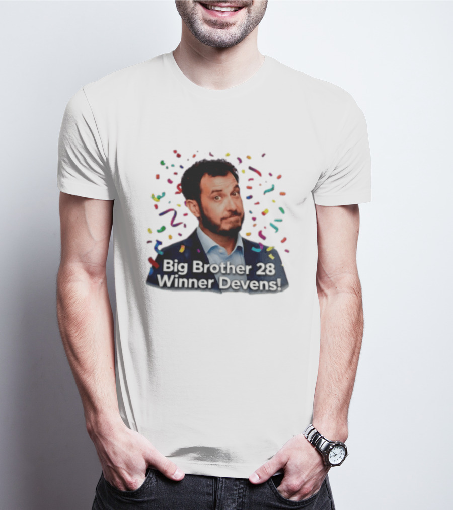 Big Brother 28 Winner Devens Celebration Confetti T-Shirt