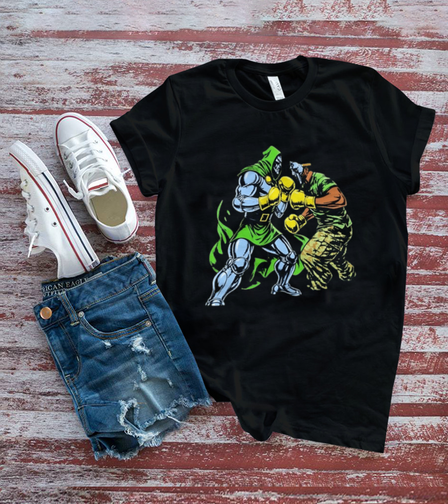 Doctor Doom Vs MF DOOM Marvel Boxing Match Showdown T-Shirt