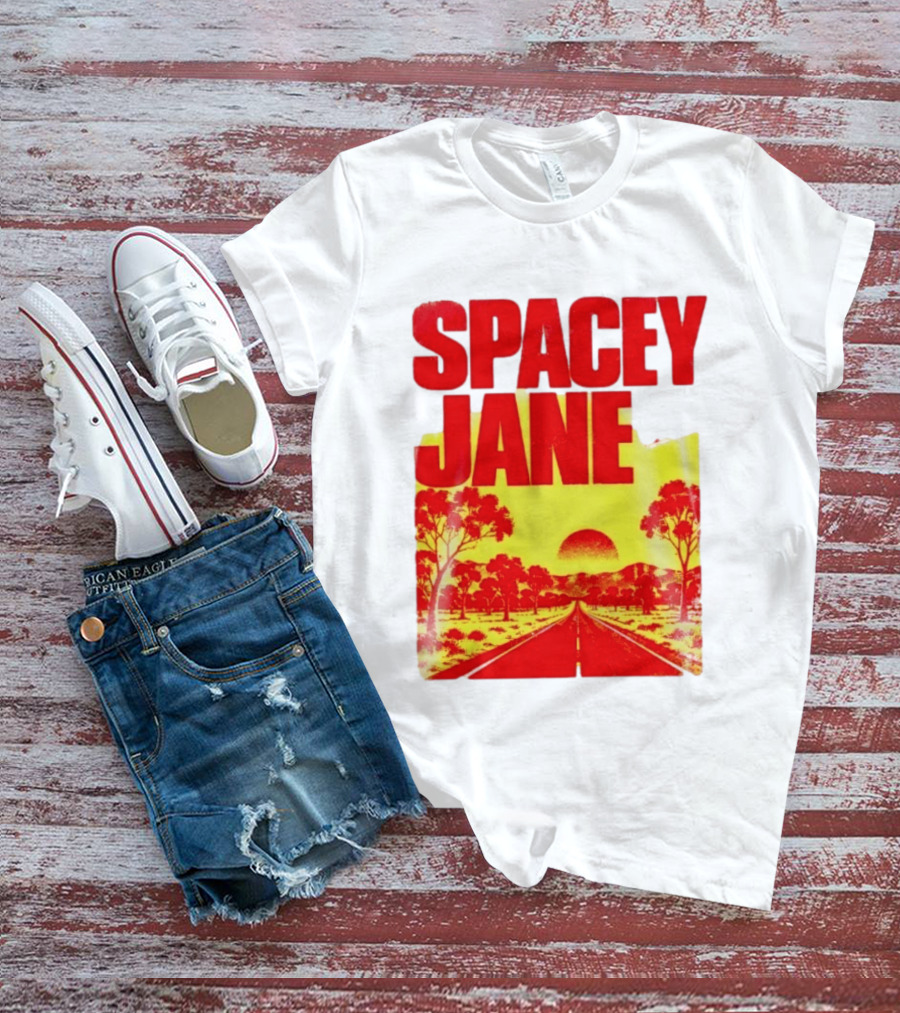 Spacey Jane Live Tour Australian Outback Sunset Scene T-Shirt