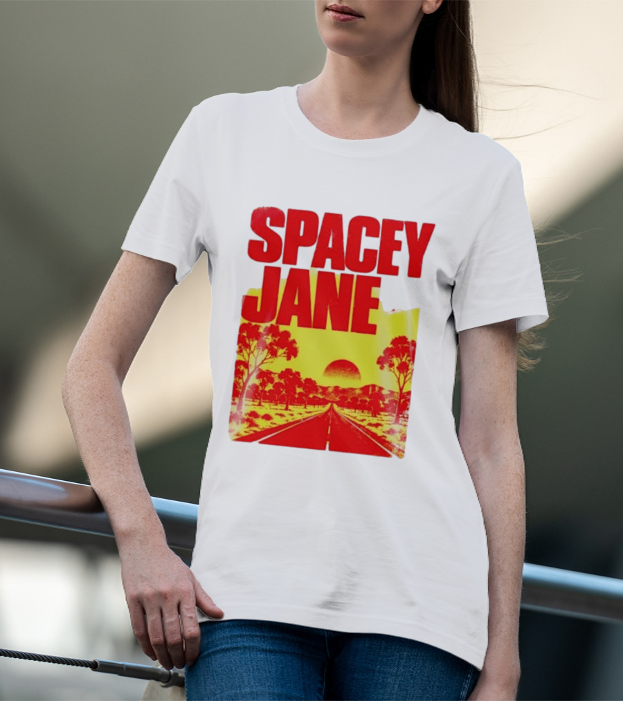 Spacey Jane Live Tour Australian Outback Sunset Scene T-Shirt