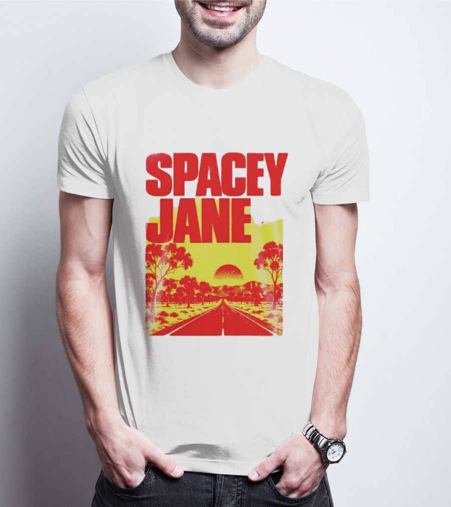 Spacey Jane Live Tour Australian Outback Sunset Scene T-Shirt