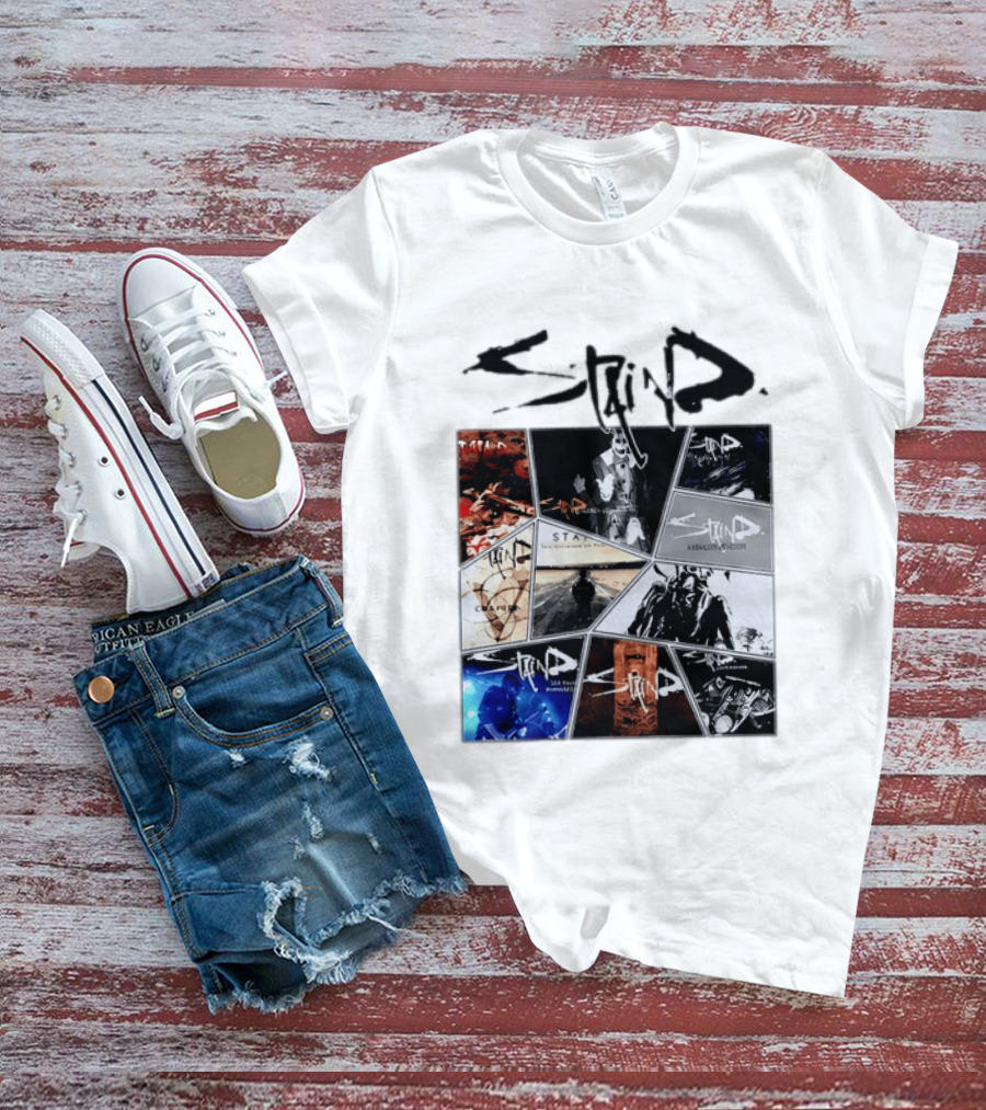 Staind Album Covers Collection Alternative Metal Band T-Shirt