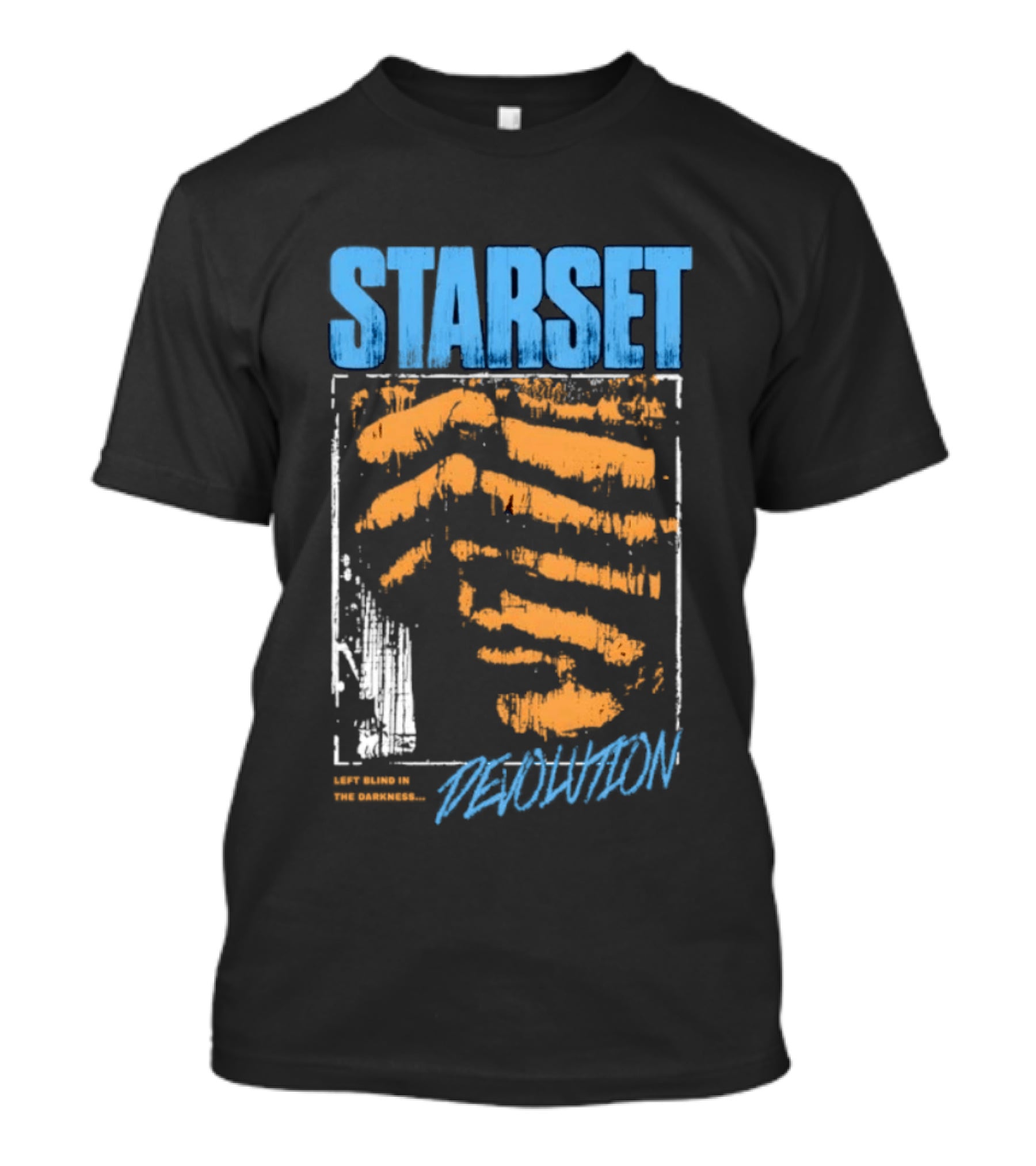 Starset Devolution Left Blind In The Darkness Vibrant Abstract Handprint T-Shirt