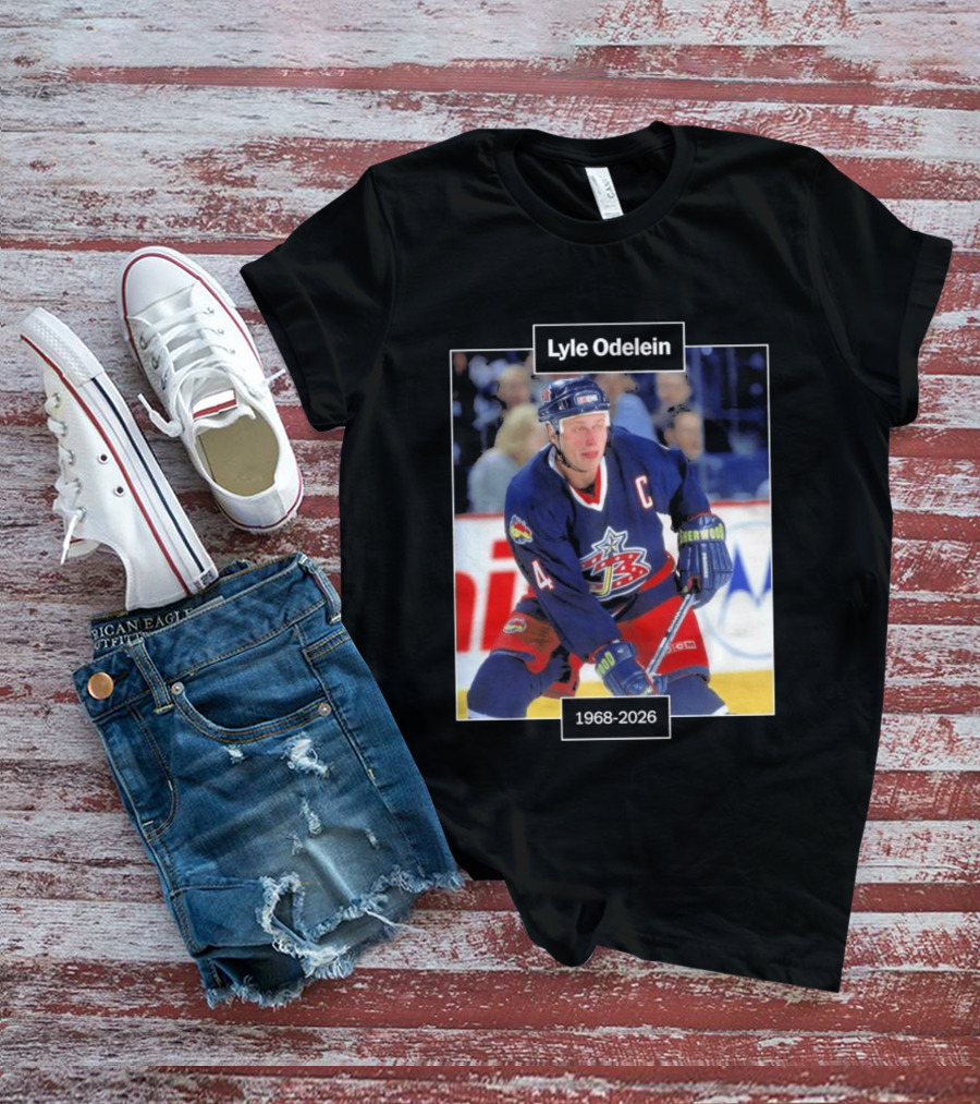 Lyle Odelein Hockey Player 1968 2026 Memorial T-Shirt
