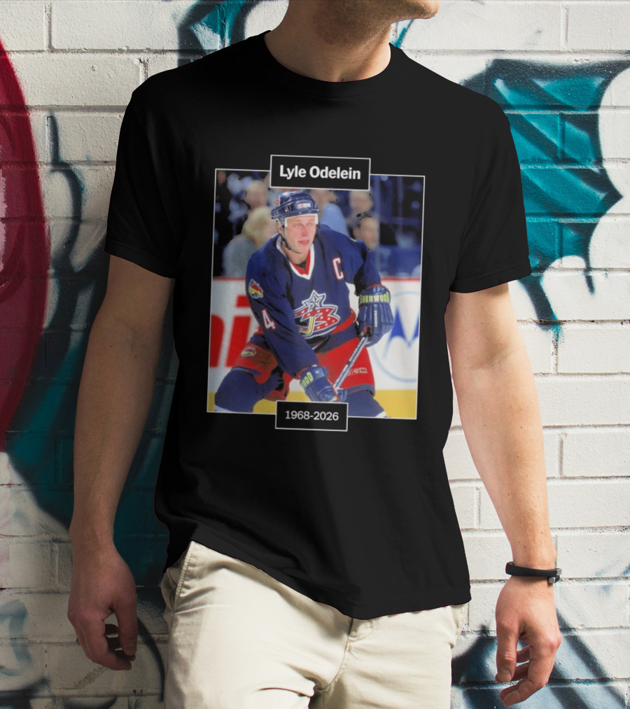 Lyle Odelein Hockey Player 1968 2026 Memorial T-Shirt