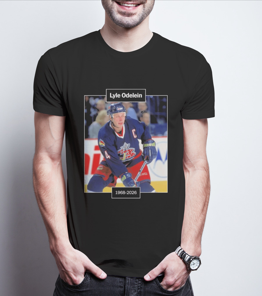 Lyle Odelein Hockey Player 1968 2026 Memorial T-Shirt