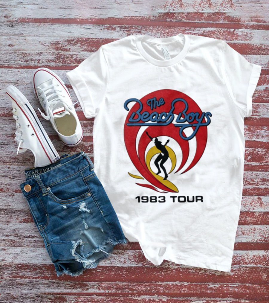The Beach Boys 1983 Tour Vintage Surf Iconic Music Event T-Shirt