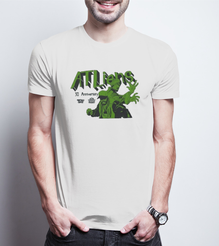Outkast ATLiens 30th Anniversary Portaely Coffee Hip Hop Legends 90s Rap T-Shirt