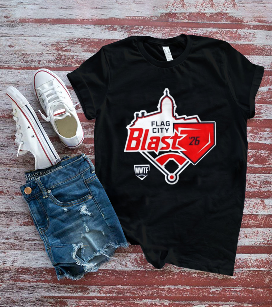7th Annual Flag City Blast Softball '26 MWTF Event T-Shirt