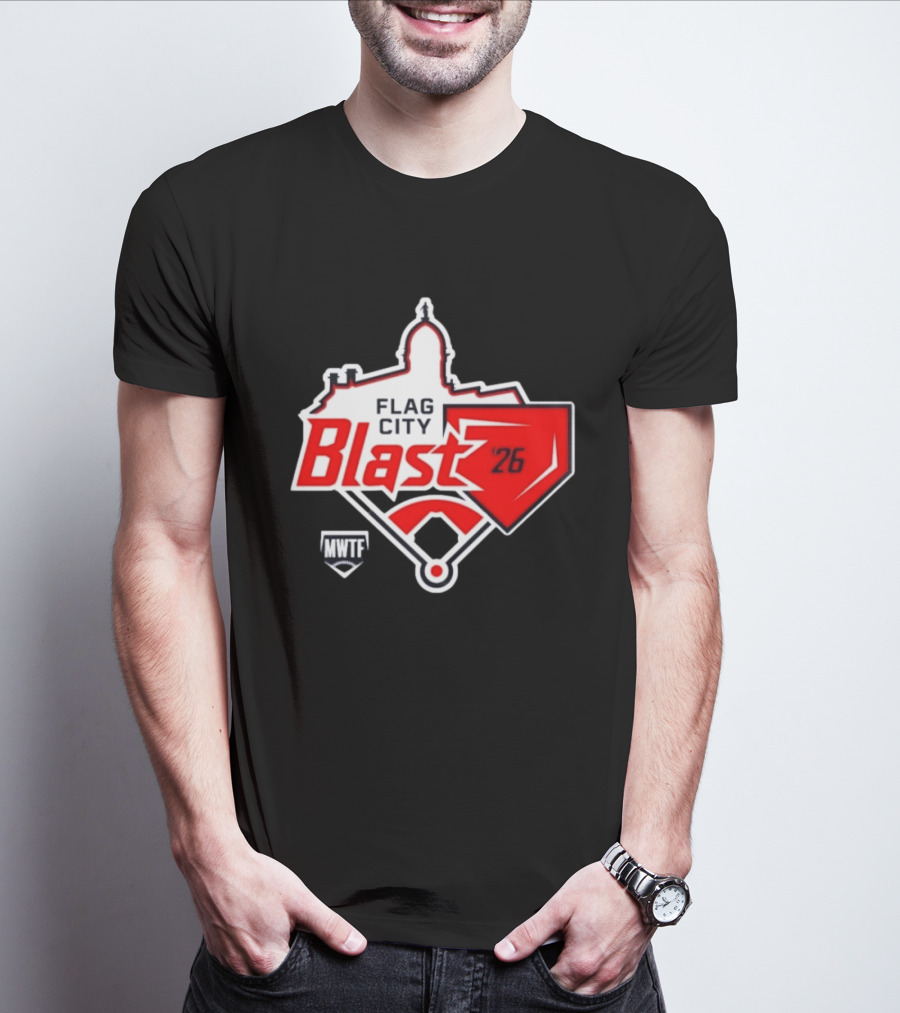 7th Annual Flag City Blast Softball '26 MWTF Event T-Shirt
