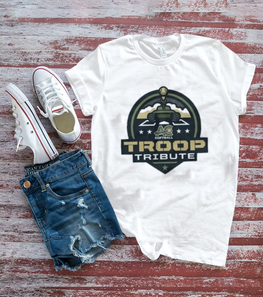 7th Annual ACS Softball Troop Tribute Tank Logo Stars T-Shirt