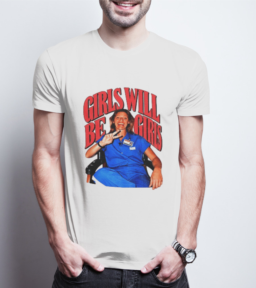 Aileen Wuornos Girls Will Be Girls Peace Sign Blue Outfit T-Shirt