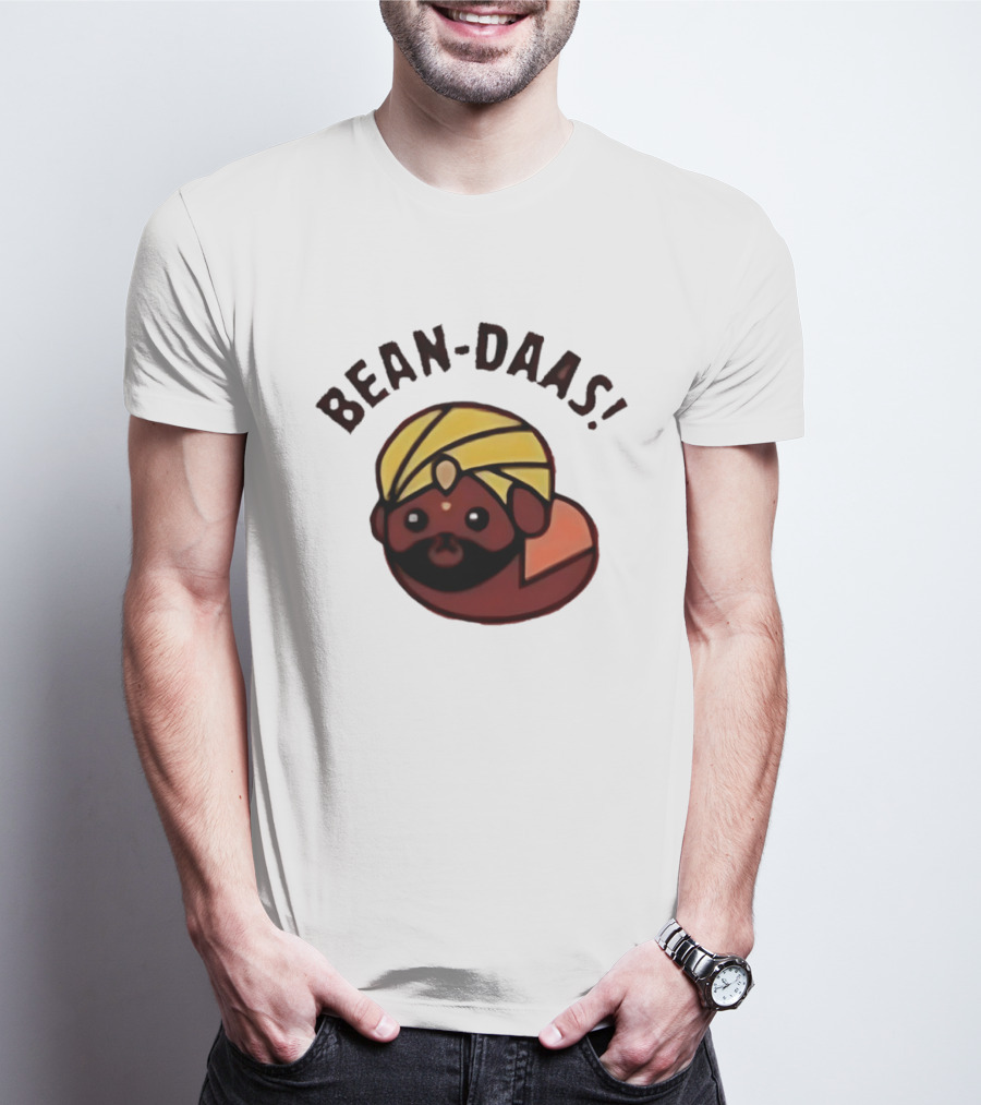 Bean Daas Turbaned Character With Mustache And Beard T-Shirt