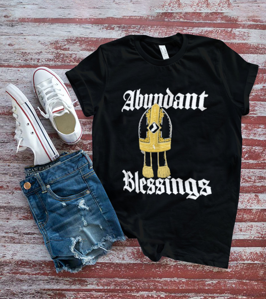 Abundant Blessings White Sox Pope Hat T-Shirt