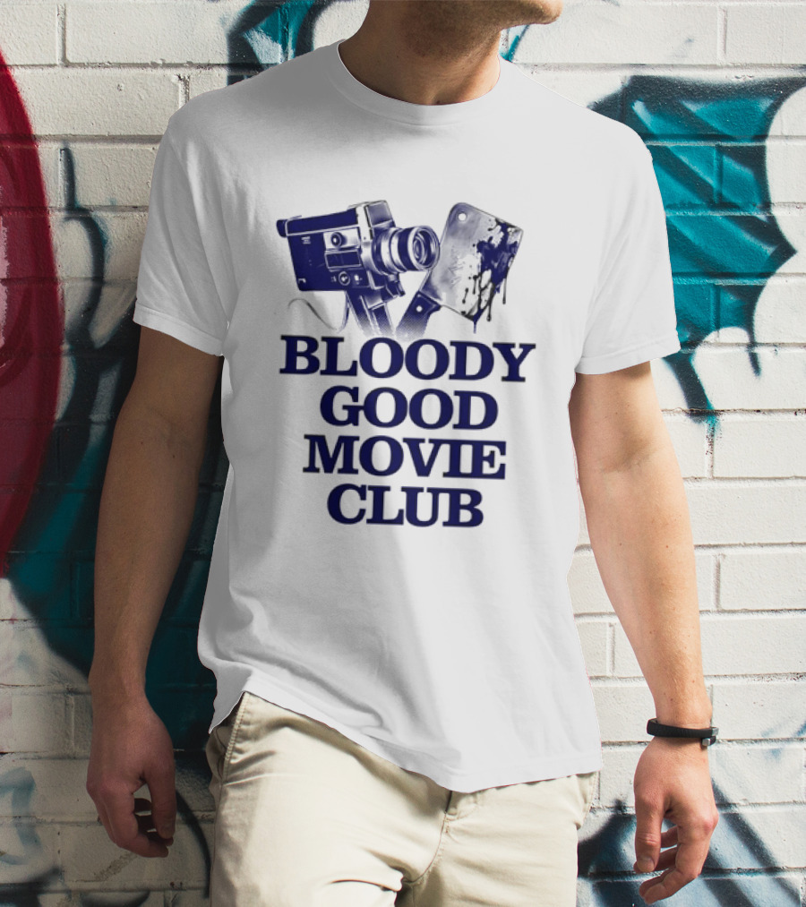 Bloody Good Movie Club Vintage Camera Aesthetic T-Shirt