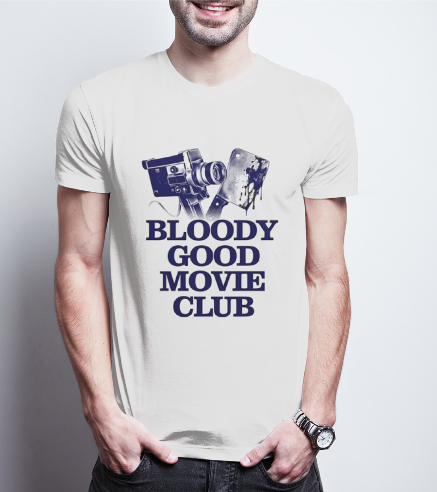 Bloody Good Movie Club Vintage Camera Aesthetic T-Shirt