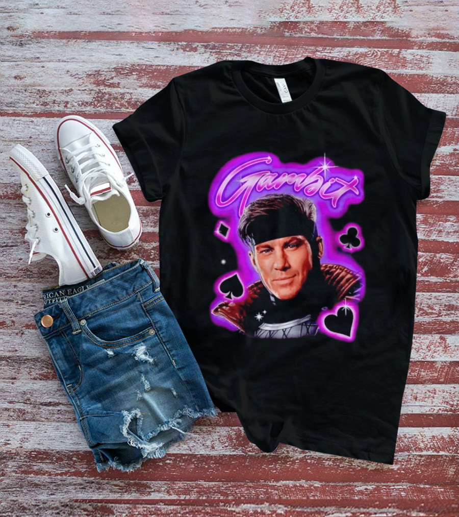 Gambit Channing Tatum Marvel Superhero X Men Cards T-Shirt