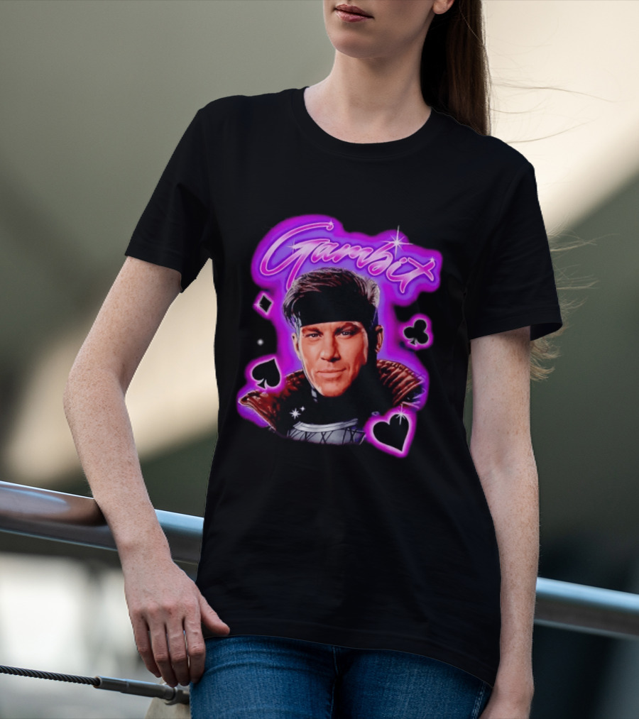 Gambit Channing Tatum Marvel Superhero X Men Cards T-Shirt
